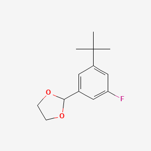 2-(3-Tert-butyl-5-fluorophenyl)-1,3-dioxolane