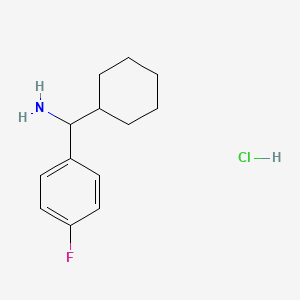 molecular formula C13H19ClFN B1472017 Cyclohexyl(4-fluorophenyl)methanamine hydrochloride CAS No. 1864058-85-4