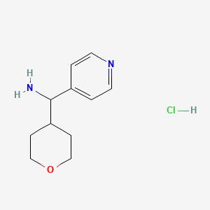 pyridin-4-yl(tetrahydro-2H-pyran-4-yl)methanamine hydrochloride