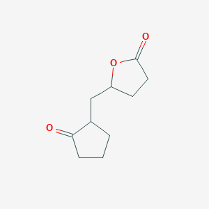 5-[(2-Oxocyclopentyl)methyl]oxolan-2-one