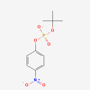 molecular formula C10H13NO6P- B14720295 tert-Butyl 4-nitrophenyl phosphate CAS No. 13062-13-0