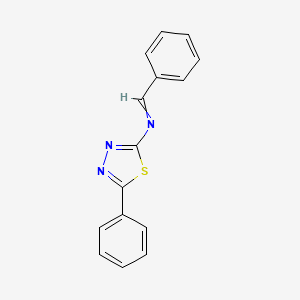 1,3,4-Thiadiazol-2-amine, 5-phenyl-N-(phenylmethylene)-