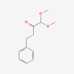 molecular formula C12H16O3 B14720318 1,1-Dimethoxy-4-phenylbutan-2-one CAS No. 6956-46-3