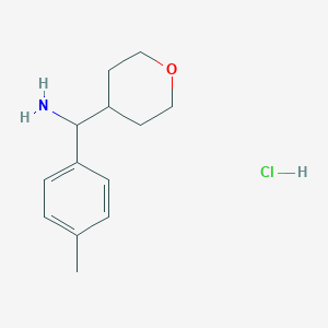 (tetrahydro-2H-pyran-4-yl)(p-tolyl)methanamine hydrochloride