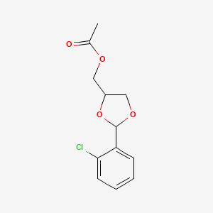 [2-(2-Chlorophenyl)-1,3-dioxolan-4-yl]methyl acetate