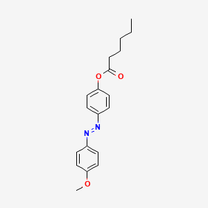 4-[(E)-(4-Methoxyphenyl)diazenyl]phenyl hexanoate