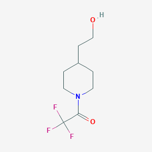molecular formula C9H14F3NO2 B1472051 2,2,2-三氟-1-(4-(2-羟乙基)哌啶-1-基)乙酮 CAS No. 1192722-07-8