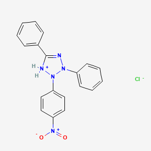 2-(4-Nitrophenyl)-3,5-diphenyl-2,3-dihydro-1H-tetrazol-1-ium chloride