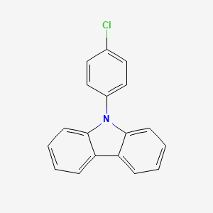 molecular formula C18H12ClN B14720551 9-(4-Chlorophenyl)-9H-carbazole CAS No. 19264-71-2