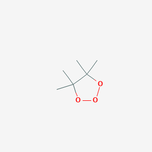 molecular formula C6H12O3 B14720561 4,4,5,5-Tetramethyl-1,2,3-trioxolane CAS No. 14582-05-9