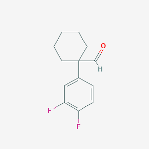1-(3,4-Difluorophenyl)cyclohexanecarbaldehyde