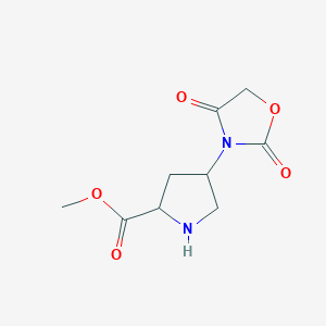 Methyl 4-(2,4-dioxooxazolidin-3-yl)pyrrolidine-2-carboxylate