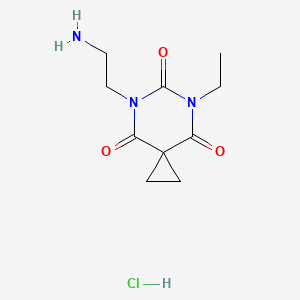 5-(2-Aminoethyl)-7-ethyl-5,7-diazaspiro[2.5]octane-4,6,8-trione hydrochloride