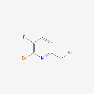 molecular formula C6H4Br2FN B1472073 2-Bromo-6-(bromomethyl)-3-fluoropyridine CAS No. 1227574-68-6