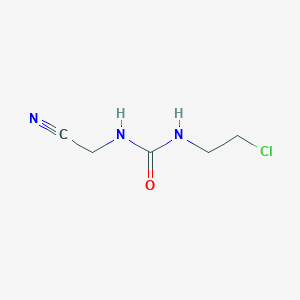 B14720796 1-(2-Chloroethyl)-3-(cyanomethyl)urea CAS No. 13991-67-8