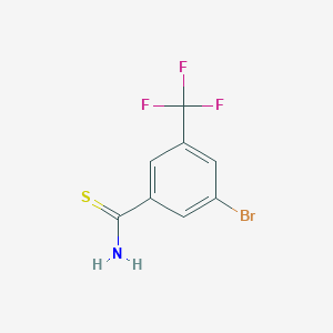 3-Bromo-5-(trifluoromethyl)benzenecarbothioamide