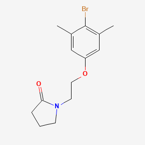 1-(2-(4-Bromo-3,5-dimethylphenoxy)ethyl)pyrrolidin-2-one