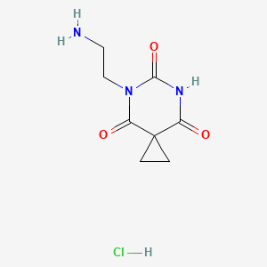 5-(2-Aminoethyl)-5,7-diazaspiro[2.5]octane-4,6,8-trione hydrochloride
