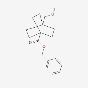 molecular formula C17H22O3 B1472106 4-羟甲基双环[2.2.2]辛烷-1-羧酸苄酯 CAS No. 340023-12-3