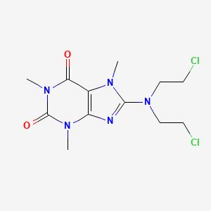 8-[Bis(2-chloroethyl)amino]-1,3,7-trimethyl-3,7-dihydro-1h-purine-2,6-dione