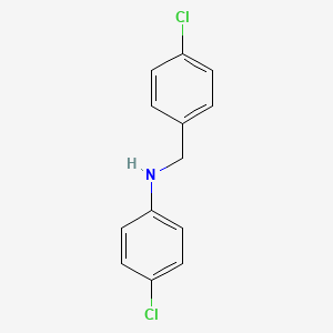 4-chloro-N-[(4-chlorophenyl)methyl]aniline