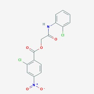 [2-(2-Chloroanilino)-2-oxoethyl] 2-chloro-4-nitrobenzoate