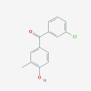 (3-Chlorophenyl)(4-hydroxy-3-methylphenyl)methanone