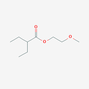 molecular formula C9H18O3 B14721299 2-Methoxyethyl 2-ethylbutanoate CAS No. 6314-86-9