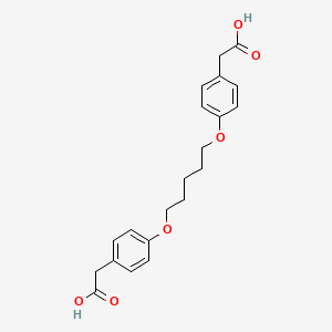 2-[4-[5-[4-(Carboxymethyl)phenoxy]pentoxy]phenyl]acetic acid