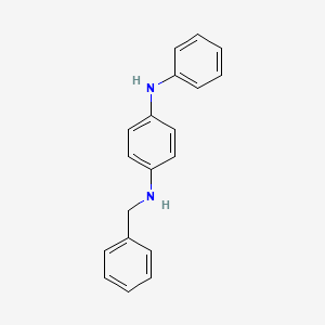 molecular formula C19H18N2 B14721321 N-Benzyl-N'-phenyl-p-phenylenediamine CAS No. 13556-73-5