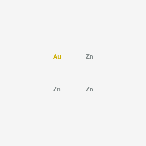 molecular formula AuZn3 B14721324 Gold;ZINC CAS No. 11089-97-7