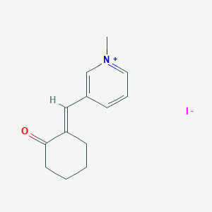 1-Methyl-3-((2-oxocyclohexylidene)methyl)pyridinium iodide