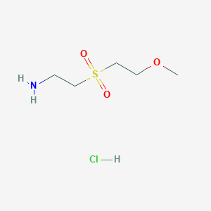 molecular formula C5H14ClNO3S B1472137 2-(2-Methoxyethanesulfonyl)ethylamine hydrochloride CAS No. 947664-88-2