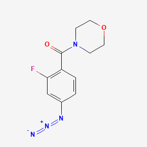 molecular formula C11H11FN4O2 B1472138 4-(4-Azido-2-fluorobenzoyl)morpholine CAS No. 1383705-88-1
