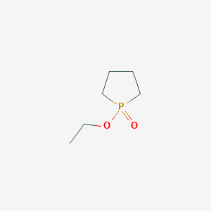 molecular formula C6H13O2P B14721412 1-Ethoxy-1lambda~5~-phospholan-1-one CAS No. 10545-61-6