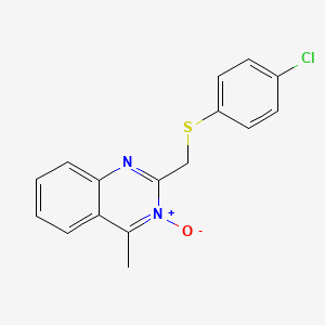 2-(4-Chloro-phenylthiomethyl)-4-methyl-2H-quinazolin-3-ol