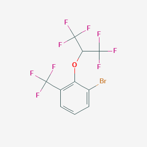 1-Bromo-2-(1,1,1,3,3,3-hexafluoropropan-2-yloxy)-3-(trifluoromethyl)benzene