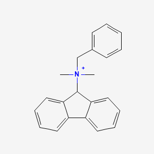 molecular formula C22H22N+ B14721465 Benzyl-(9H-fluoren-9-YL)-dimethyl-azanium CAS No. 6318-93-0