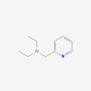 molecular formula C10H16AlN B14721477 2-[(Diethylalumanyl)methyl]pyridine CAS No. 14032-25-8