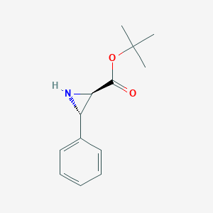 molecular formula C13H17NO2 B1472150 顺式叔丁基 3-苯基氮丙啶-2-羧酸酯 CAS No. 182628-12-2