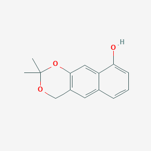 molecular formula C14H14O3 B1472152 2,2-dimethyl-4H-naphtho[2,3-d][1,3]dioxin-9-ol CAS No. 1374754-37-6