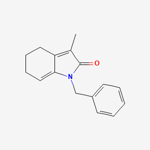 molecular formula C16H17NO B14721528 1-Benzyl-3-methyl-1,4,5,6-tetrahydro-2H-indol-2-one CAS No. 15174-76-2