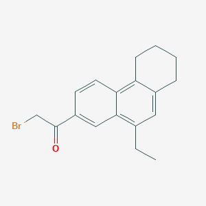 2-Bromo-1-(10-ethyl-5,6,7,8-tetrahydrophenanthren-2-yl)ethanone