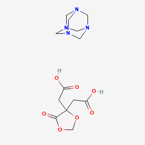 molecular formula C13H20N4O7 B14721585 Methenamine anhydromethylenecitrate CAS No. 6190-43-8