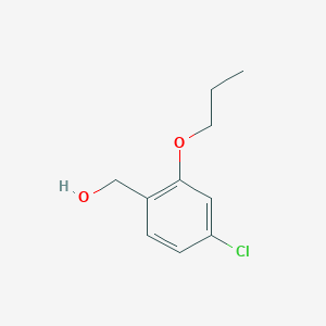 molecular formula C10H13ClO2 B1472159 (4-Chloro-2-propoxyphenyl)methanol CAS No. 1613412-81-9