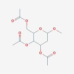 (3,4-Diacetyloxy-6-methoxyoxan-2-yl)methyl acetate