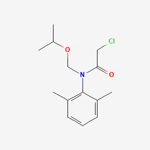 molecular formula C14H20ClNO2 B14721598 2-Chloro-N-isopropoxymethyl-N-2',6'-acetoxylidide CAS No. 17493-73-1