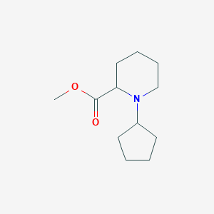 molecular formula C12H21NO2 B1472161 Methyl 1-cyclopentylpiperidine-2-carboxylate CAS No. 1543455-71-5