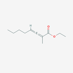 molecular formula C11H18O2 B14721624 2,3-Octadienoic acid, 2-methyl-, ethyl ester CAS No. 5717-42-0