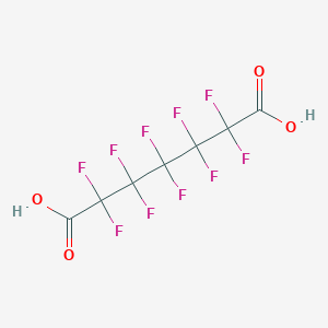 molecular formula C7H2F10O4 B14721638 Heptanedioic acid, decafluoro- CAS No. 14919-09-6